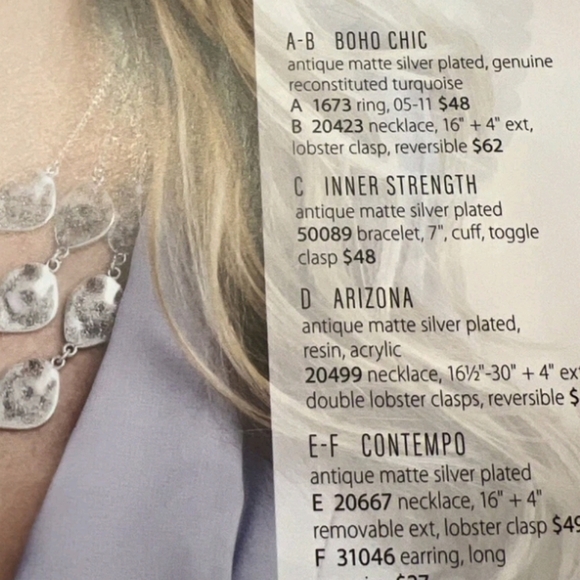 Premier Designs Arizona Silver Plated Fringe Necklace NWT Retail $49 16.5"-34" - Picture 9 of 10